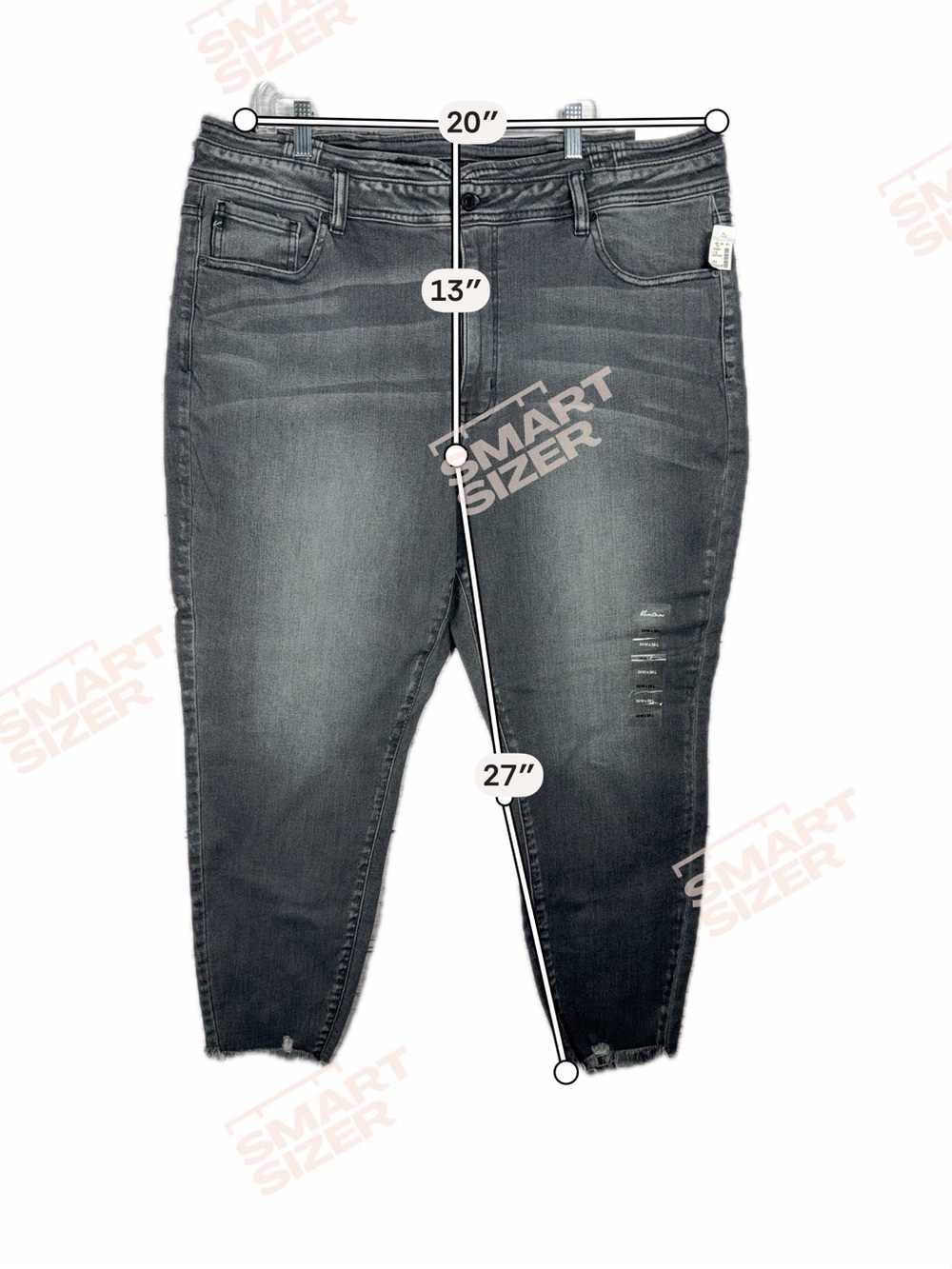 Plus Size KanCan™ Skinny High Rise Black Jean size 24W - Picture 9 of 9